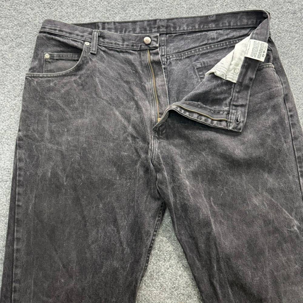 Wrangler Jeans Men's Size 40x30 Black Relaxed Fit Denim Comfort Casual Pants